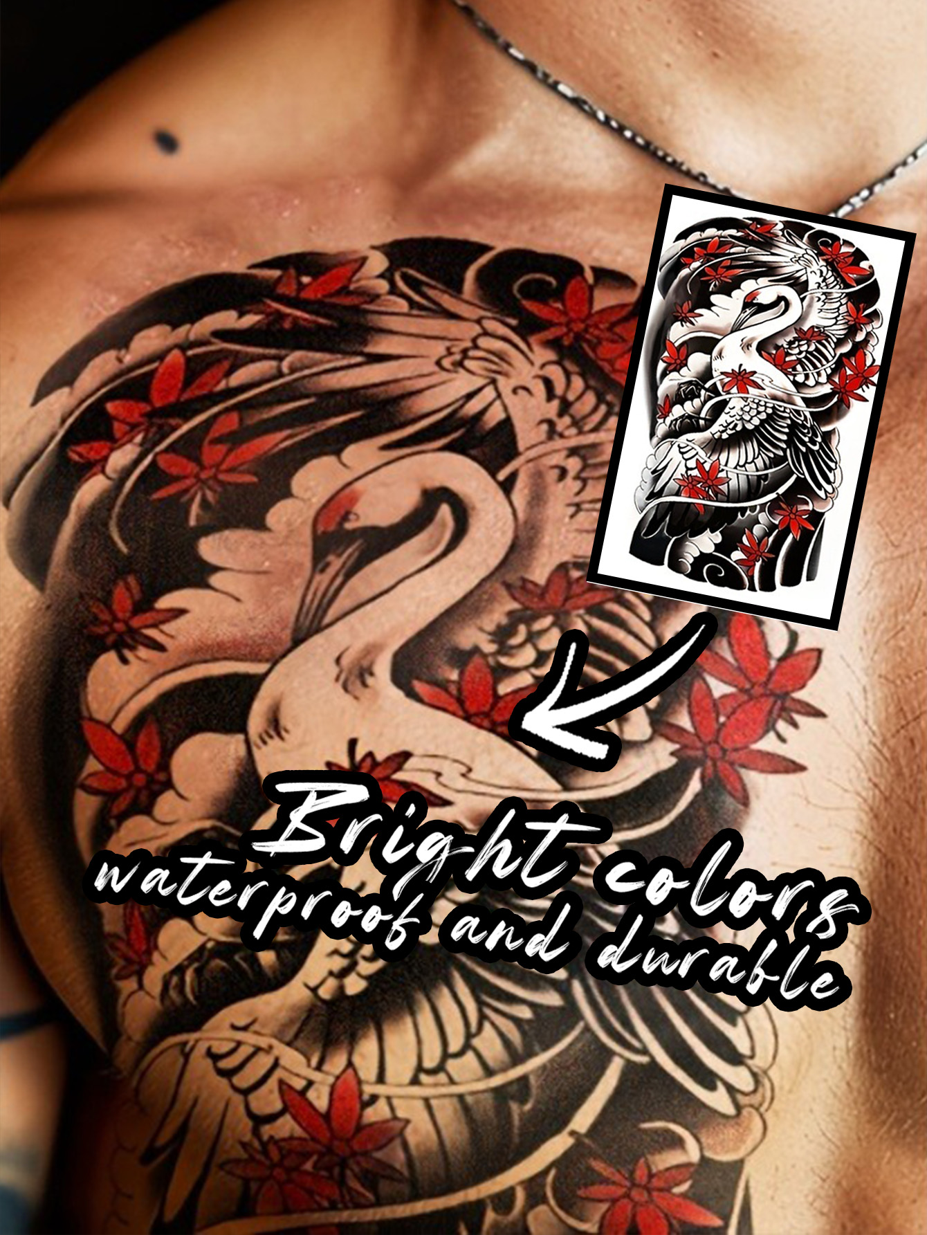 Ink Painting Arm Ring Tattoo Sticker